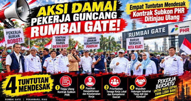 Aksi damai para buruh