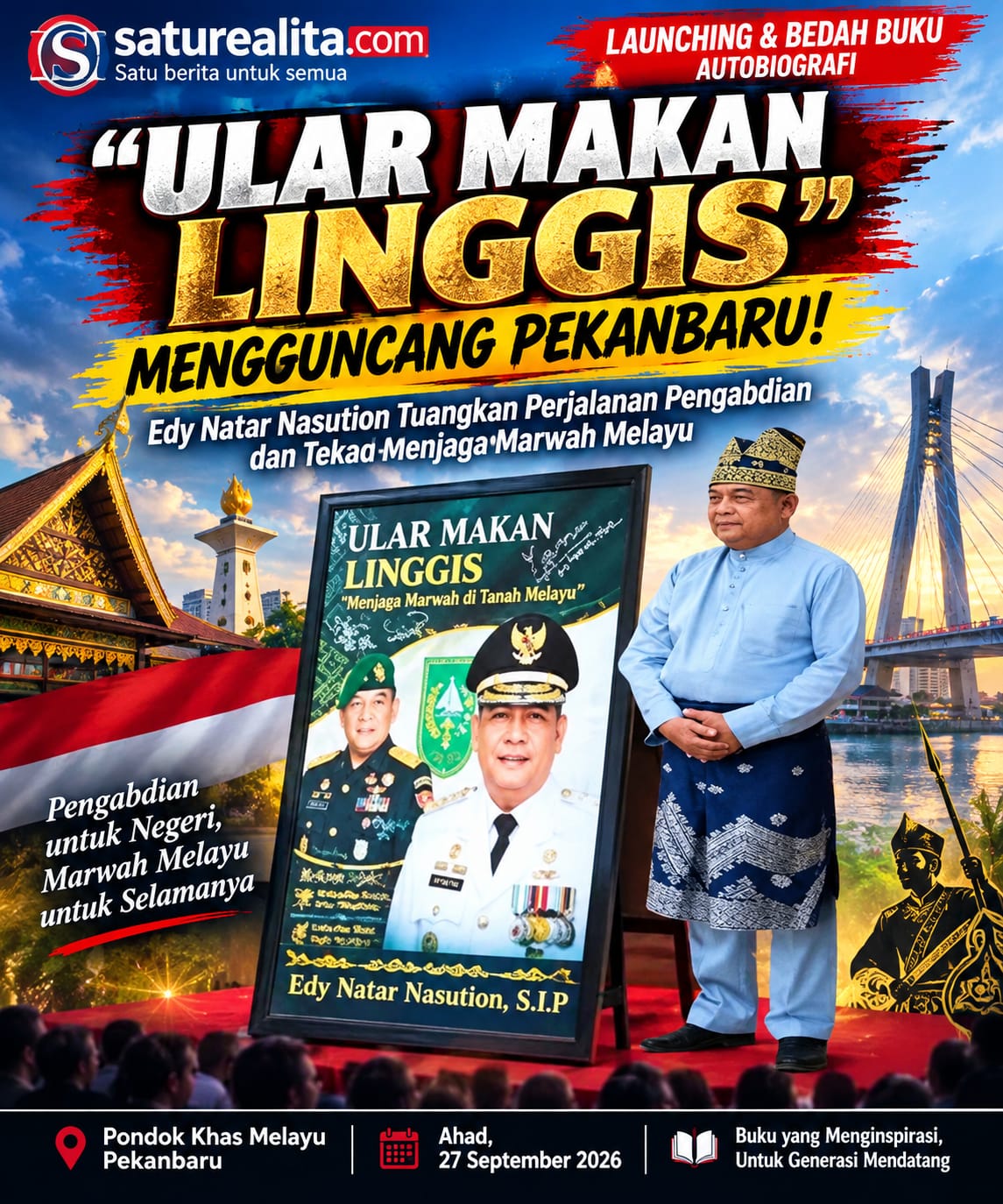 Kegiatan Peluncuran dan bedah Buku Edy Natar