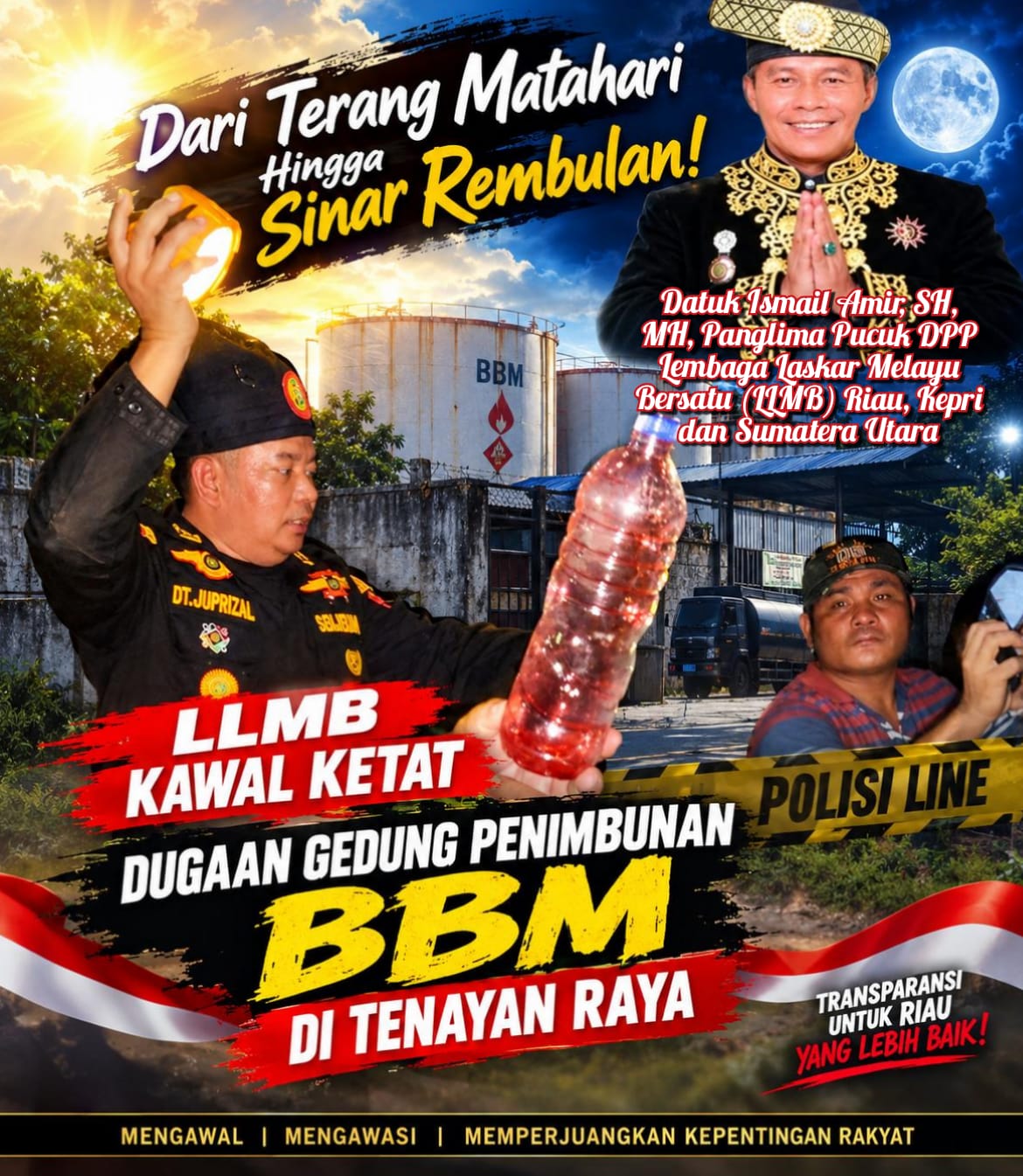 Kawal dugaan Penimbunan BBM diwilayah Hukum Tenayan Raya
